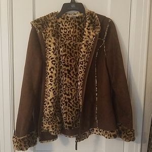 Suede/Faux Fur Jacket